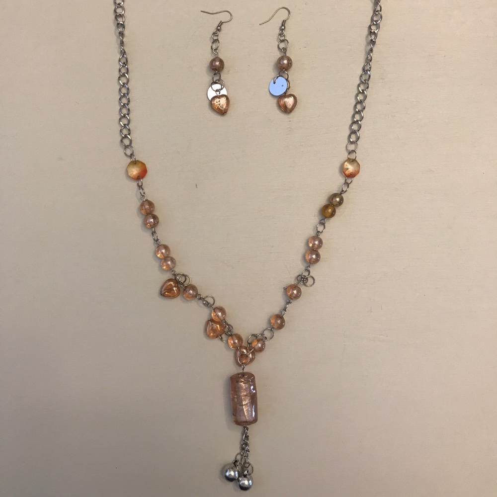 Handmade necklace & earrings set